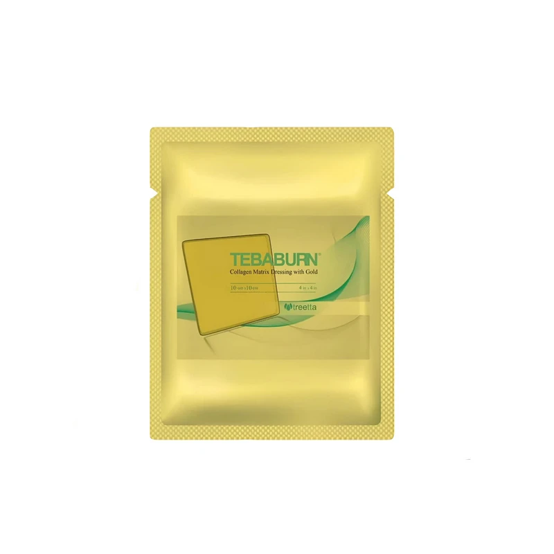 طبابرن – پانسمان سوختگی ماتریکس کلاژن طلا